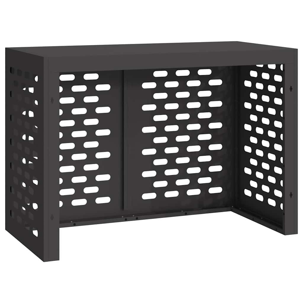 VidaXL Airconditioner hoes Zwart 100 x 50 x 70 cm Staal