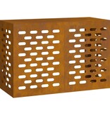 VidaXL Airconditioner hoes Roestig 90 x 40 x 60 cm Cortenstaal