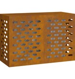 VidaXL Airconditioner hoes Roestig 90 x 40 x 60 cm Cortenstaal