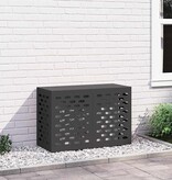 VidaXL Airconditioner hoes Zwart 90 x 40 x 60 cm Staal
