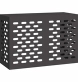 VidaXL Airconditioner hoes Zwart 90 x 40 x 60 cm Staal