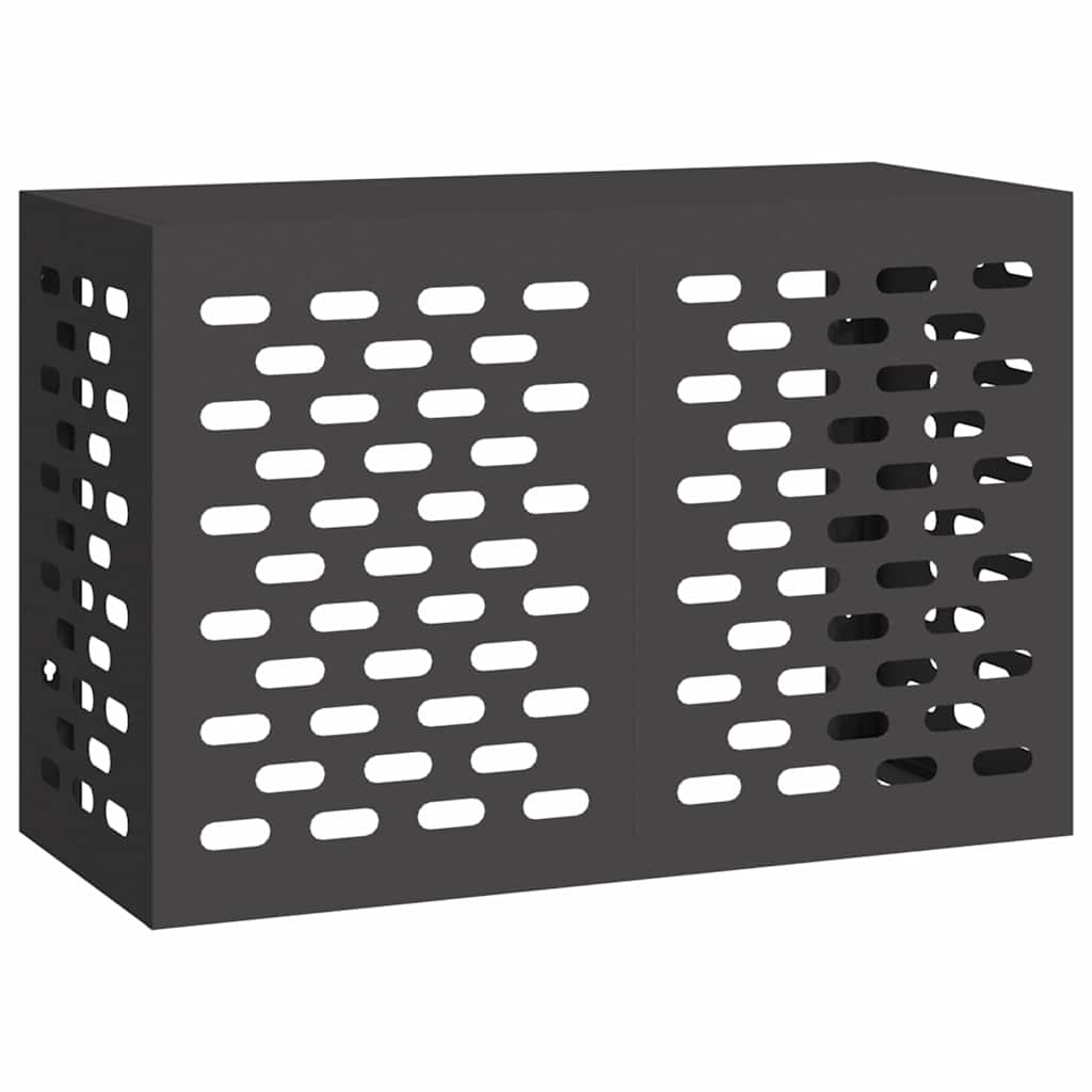 VidaXL Airconditioner hoes Zwart 90 x 40 x 60 cm Staal