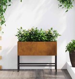 VidaXL Verhoogde Tuin Plantbak Roestig 60 x 26 x 45 cm Cortenstaal