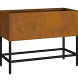 VidaXL Verhoogde Tuin Plantbak Roestig 60 x 26 x 45 cm Cortenstaal