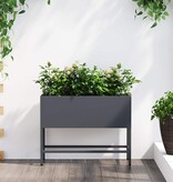 VidaXL Verhoogde Tuin Plantbak Antraciet 60 x 26 x 45 cm Staal
