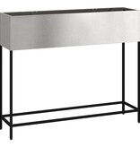 VidaXL Verhoogde Tuin Plantbak Zilver 100 x 26 x 82 cm Roestvrij staal