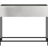 VidaXL Verhoogde Tuin Plantbak Zilver 100 x 26 x 82 cm Roestvrij staal