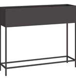 VidaXL Verhoogde Tuin Plantbak Zwart 100 x 26 x 82 cm Staal