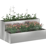 VidaXL Tuin Bloempot Zilver 100 x 60 x 45 cm Gegalvaniseerd staal