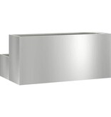 VidaXL Tuin Bloempot Zilver 100 x 60 x 45 cm Gegalvaniseerd staal