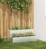 VidaXL Tuin Bloempot Zilver 100 x 60 x 45 cm Roestvrij staal