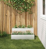 VidaXL Tuin Bloempot Zilver 100 x 60 x 45 cm Roestvrij staal