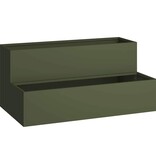 VidaXL Tuin Bloempot Olijf Groen 100 x 60 x 45 cm Koudgewalst staal