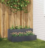 VidaXL Tuin Bloempot Antraciet 100 x 60 x 45 cm Koudgewalst staal