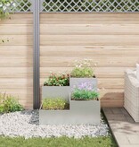 VidaXL Tuin Bloempot Zilver 100 x 100 x 60 cm Gegalvaniseerd staal