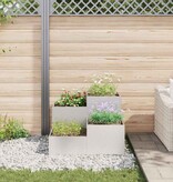 VidaXL Tuin Bloempot Zilver 100 x 100 x 60 cm Roestvrij staal