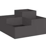 VidaXL Tuin Bloempot Zwart 100 x 100 x 48 cm Staal