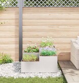 VidaXL Tuin Bloempot Zilver 80 x 80 x 48 cm Roestvrij staal