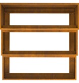 VidaXL Tuin Bloempot Roestig 90 x 90 x 35 cm Cortenstaal