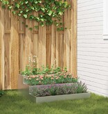 VidaXL Tuin Bloempot Zilver 90 x 90 x 35 cm Gegalvaniseerd staal