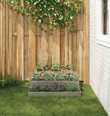 VidaXL Tuin Bloempot Zilver 90 x 90 x 35 cm Gegalvaniseerd staal