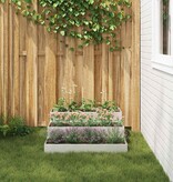 VidaXL Tuin Bloempot Zilver 90 x 90 x 35 cm Roestvrij staal