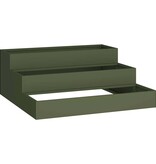 VidaXL Tuin Bloempot Olijf Groen 90 x 90 x 35 cm Koudgewalst staal