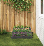 VidaXL Tuin Bloempot Antraciet 90 x 90 x 35 cm Koudgewalst staal