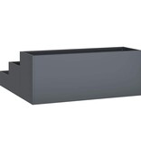 VidaXL Tuin Bloempot Antraciet 90 x 90 x 35 cm Koudgewalst staal
