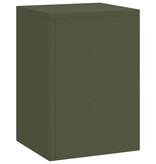 VidaXL Plantenstandaard 3 pcs Olijfgroen Staal