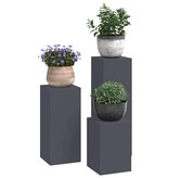 VidaXL Plantenstandaard 3 pcs Antraciet Staal