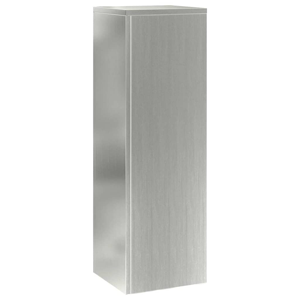 VidaXL Plantenstandaard 2 pcs Zilver 24 x 24 x 75 cm