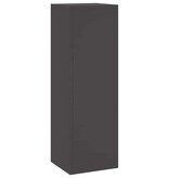 VidaXL Plantenstandaard 2 pcs Zwart 24 x 24 x 75 cm Staal