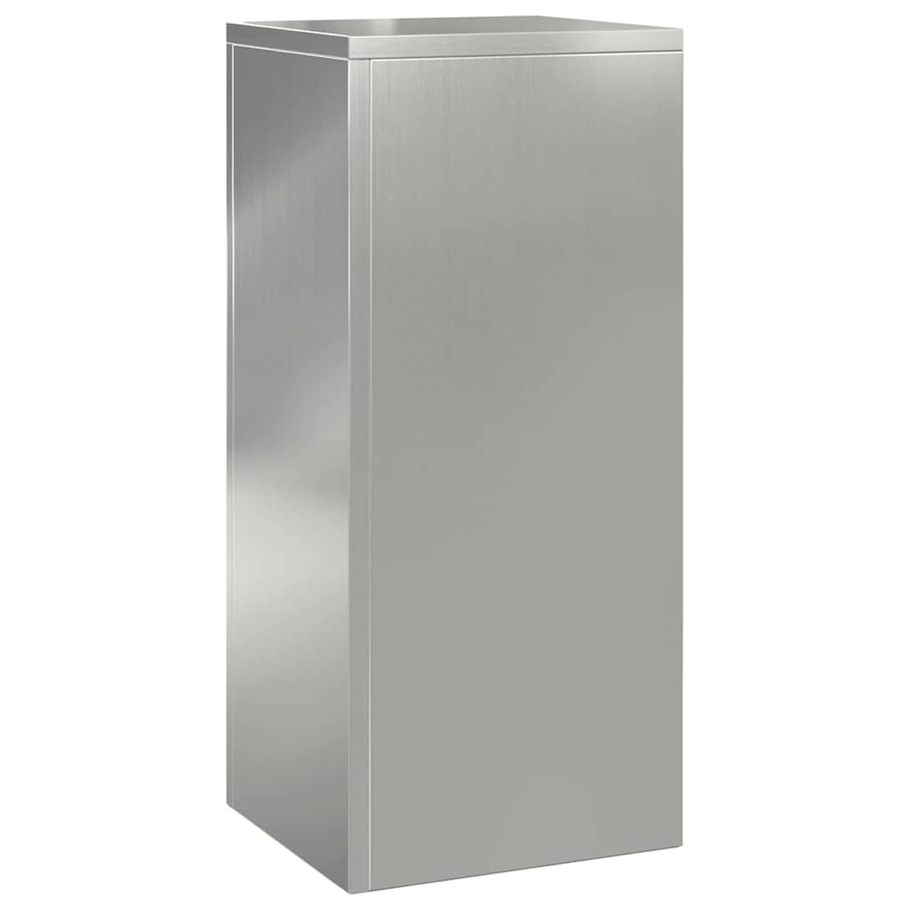 VidaXL Plantenstandaard 2 pcs Zilver 24 x 24 x 55 cm