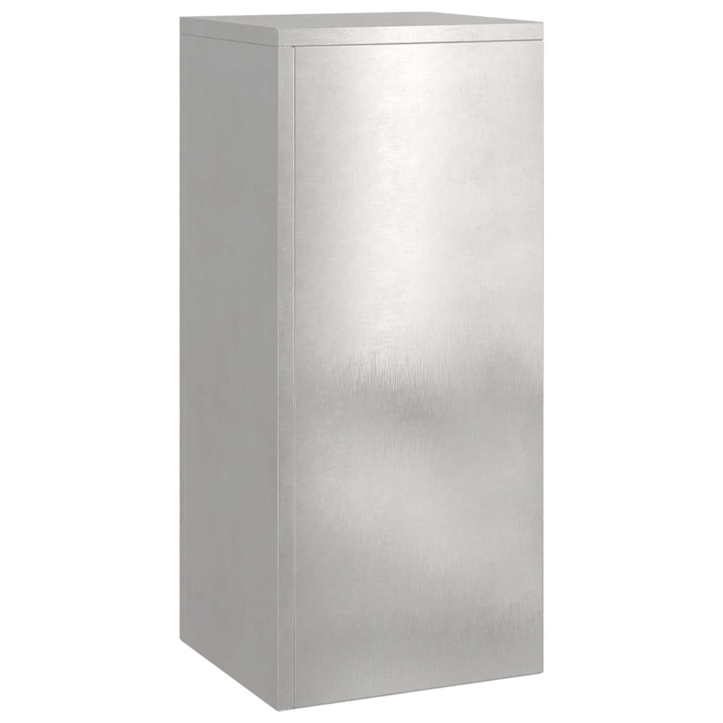 VidaXL Plantenstandaard 2 pcs Zilver 24 x 24 x 55 cm Roestvrij staal