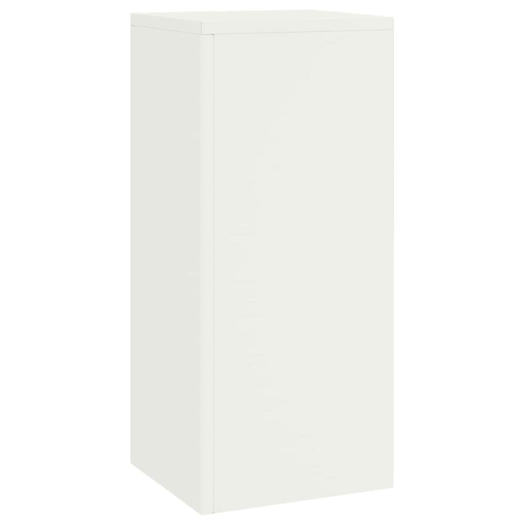 VidaXL Plantenstandaard 2 pcs Wit 24 x 24 x 55 cm Staal