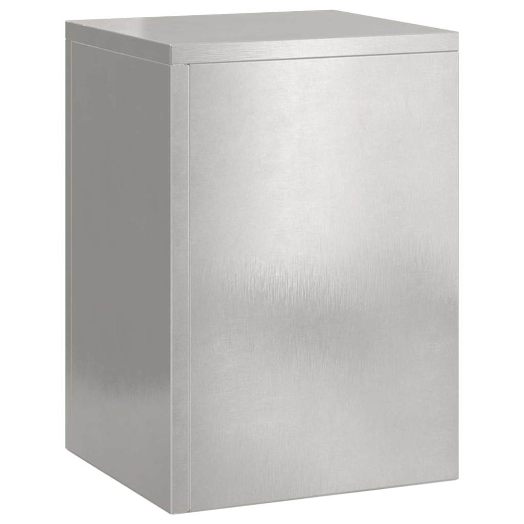 VidaXL Plantenstandaard 2 pcs Zilver 24 x 24 x 35 cm Roestvrij staal