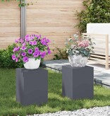 VidaXL Plantenstandaard 2 pcs Antraciet 24 x 24 x 35 cm Staal