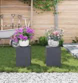 VidaXL Plantenstandaard 2 pcs Antraciet 24 x 24 x 35 cm Staal