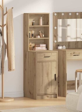 VidaXL Hoge kast Artisan Eiken 40 x 40,5 x 135 cm Bewerkt hout