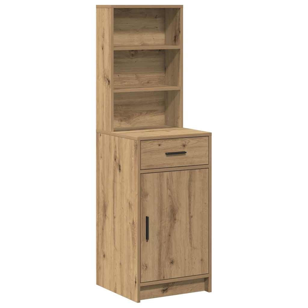 VidaXL Hoge kast Artisan Eiken 40 x 40,5 x 135 cm Bewerkt hout