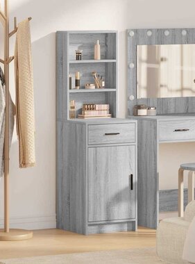 VidaXL Hoge kast met lade Grijs Sonoma 40 x 40,5 x 135 cm Bewerkt hout