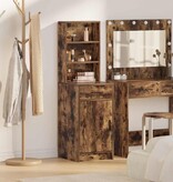 VidaXL Hoge kast Gerookt eiken 40 x 40,5 x 135 cm Bewerkt hout