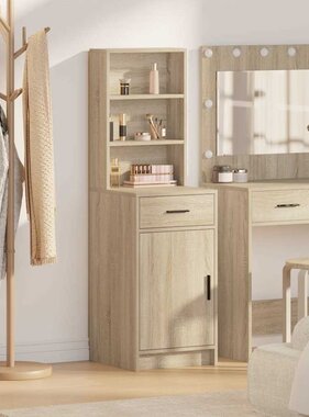 VidaXL Hoge kast met lade Sonoma Eiken 40 x 40,5 x 135 cm Bewerkt hout