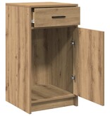 VidaXL Dressoir artisanaal eikenkleurig 40 x 40,5 x 75 cm Bewerkt hout