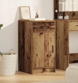 VidaXL Dressoir met lade Oud hout 40 x 40,5 x 75 cm Bewerkt hout
