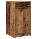 VidaXL Dressoir met lade Oud hout 40 x 40,5 x 75 cm Bewerkt hout