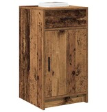 VidaXL Dressoir met lade Oud hout 40 x 40,5 x 75 cm Bewerkt hout