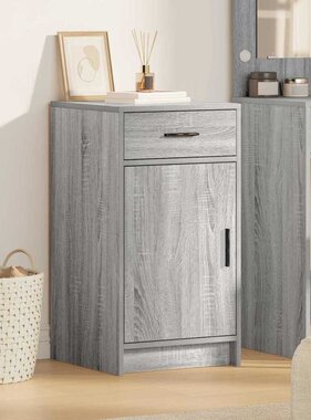 VidaXL Dressoir met lade Grijs sonoma 40 x 40,5 x 75 cm Bewerkt hout