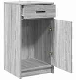 VidaXL Dressoir met lade Grijs sonoma 40 x 40,5 x 75 cm Bewerkt hout